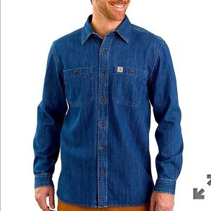NWT Carhartt Denim Button Down Shirt